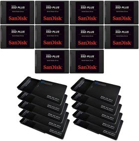 img 4 attached to Набор оптовых SSD SanDisk Plus 120GB внутренних SSD с 10 USB 3.0 корпусами - SATA III 6 Гб/с, 2.5/7мм (SDSSDA-120G-G27)