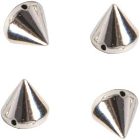 img 2 attached to 📿 200 Bullet Spike Cone Studs for Bags & Shoes Embellishment, DIY Crafts, Purse Feet Spike, Cool Rivets Punk, Silver, 10mm – Optimize Your Search