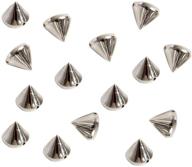 📿 200 bullet spike cone studs for bags & shoes embellishment, diy crafts, purse feet spike, cool rivets punk, silver, 10mm – optimize your search logo