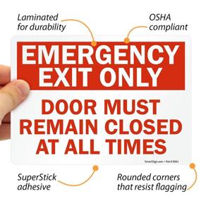 img 2 attached to 🔒 Secure your Building with SmartSign's Emergency Exit Only SuperStick