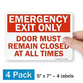 img 3 attached to 🔒 Secure your Building with SmartSign's Emergency Exit Only SuperStick