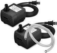 🐠 pulaco 2 pcs mini submersible water pump (95gph 5w): ideal for aquarium fish tank, pond, fountain, and hydroponics логотип