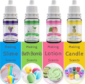 img 1 attached to 🧼 Premium Soap Fragrance Oil Set - 12 Scents for Bath Bomb, Soap Making & DIY Crafts - High-Quality Liquid Soap Flavoring - Ideal for Cosmetics & Slime - 10ml/0.35oz Each