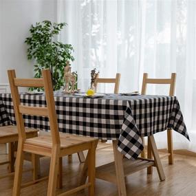 img 3 attached to Aquazolax Farmhouse Buffalo Gatherings Tablecloth: Rustic Elegance for the Perfect Gathering