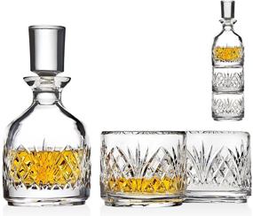 img 4 attached to 🥃 Whiskey Decanter Glasses by Godinger - Stackable and SEO-Friendly