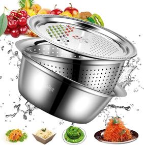 img 4 attached to Salipt Thickened Stainless Vegetable Multifunctional