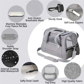 img 2 attached to Prodigen Pet Carrier - Airline Approved Dog & Cat Carrier for Small Pets