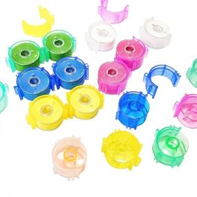 img 2 attached to 🧵 YEQIN 50-Pack Sewing Bobbin Clips - Small Sewing Tool Accessory for Bobbin Holder - Colorful Thread Clips for Convenient Sewing