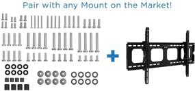 img 1 attached to 🔩 Enhanced TV Mounting Hardware Kit | Universal VESA Wall Mount Screw, Washer, Spacer Set (M4 M5 M6 M8) for TV and Monitor Installation