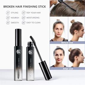 img 3 attached to 💇 Hair Finishing Stick, 2 Pack - 18ML Flyaway Hair Tamer Stick for Lasting Shaping, Cream for Broken Hairs Finishing, Feel Gel for Moisturizing & Non-Greasy Hair, Moment Flash Stick for Hairsilk Hair Styling Fixing Wax…