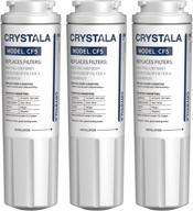 crystala filters ukf8001 water filter - compatible with whirlpool 4396395, filter 4, maytag ukf8001 - 3 pack логотип