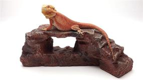 img 1 attached to 🦎 Rock Arch Habitat Accessory for Reptiles in Carolina Custom Cages - Dark Maroon