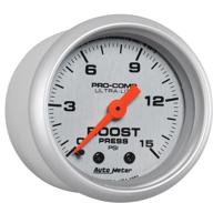 🚗 auto meter (4302) ultra-lite 2-1/16 inch mechanical boost gauge - 0-15 psi logo