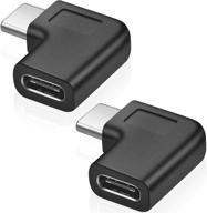 🔌 urwoow usb c правый угловой адаптер (2 шт.) - 90-градусный мужской к женскому конвертер для ноутбука, планшета и мобильного телефона логотип