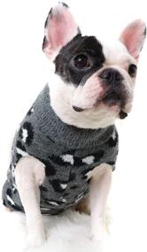 img 3 attached to 🐶 Cozy Winter Fashion: Camidy Pet Dog Sweater in Leopard Pattern for Small to Medium Dogs