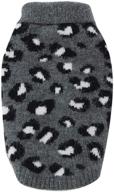 🐶 cozy winter fashion: camidy pet dog sweater in leopard pattern for small to medium dogs логотип