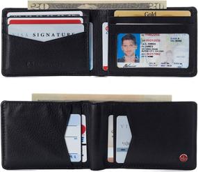 img 3 attached to Alpine Swiss Delaney Slimfold Collection Men's Accessories in Wallets, Card Cases & Money Organizers