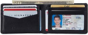 img 2 attached to Alpine Swiss Delaney Slimfold Collection Men's Accessories in Wallets, Card Cases & Money Organizers