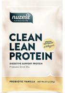 🌱 nuzest probiotic vanilla clean lean protein: gut-friendly pea protein powder with added probiotics - vegan, non-gmo, digestive support for optimal gut health, 1 serving, 25 g logo