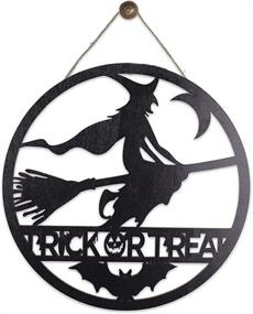 img 1 attached to Halloween Wooden Hanging Decoration Outdoor