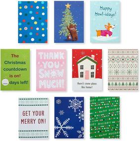img 1 attached to 🎄 Christmas Lunch Box Mini Notes by American Greetings, Packed with Festive Holiday Cheer (40-Count)