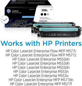 img 3 attached to 🖨️ HP 508X CF360XD Toner - High-Yield, Black for HP Color LaserJet Enterprise M553 & M577 Series