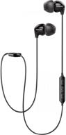 🎧 philips upbeat shb3595 wireless headphones, superior 6-hour playtime, in-line mic - sleek black logo