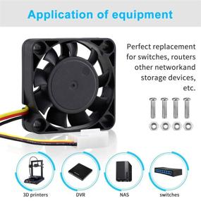 img 1 attached to Wathai DC Brushless Cooling Fan: Powerful 40mm x 10mm 12V 3Pin Mini Heatsink Cooler Fans