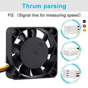 img 2 attached to Wathai DC Brushless Cooling Fan: Powerful 40mm x 10mm 12V 3Pin Mini Heatsink Cooler Fans