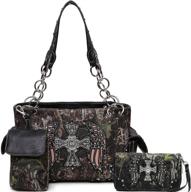 camouflage western concealed handbag shoulder logo