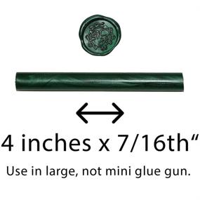 img 2 attached to 🔒 5-Pack Emerald Green Wax Seal Sticks - Premium Quality Green Sealing Wax - Made in USA with Green Wax Seal Ingredients