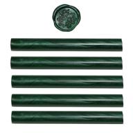 🔒 5-pack emerald green wax seal sticks - premium quality green sealing wax - made in usa with green wax seal ingredients logo