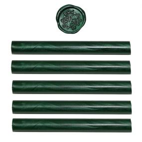 img 4 attached to 🔒 5-Pack Emerald Green Wax Seal Sticks - Premium Quality Green Sealing Wax - Made in USA with Green Wax Seal Ingredients