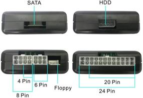 img 3 attached to Эффективный тестер блока питания: Optimal Shop 20/24 4/6/8 Pin - SATA, IDE, HDD, ATX, ITX, BYI разъемы (черный)