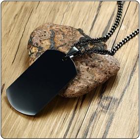 img 1 attached to Fusamk Stainless Camouflage Pendant Necklace