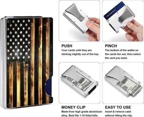 img 1 attached to Men Minimalist Wallets Aluminum Blocking Men's Accessories