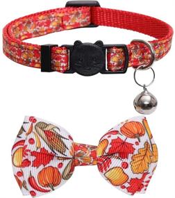 img 2 attached to Lamphyface Thanksgiving Collar Breakaway Adjustable Cats