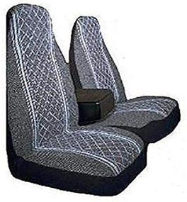 img 1 attached to 🚗 Allison 67-1917GRY Gray Diamond Back 60/40 Split Truck Seat Cover (Pack of 2): Enhance Style and Protect Your Seats!