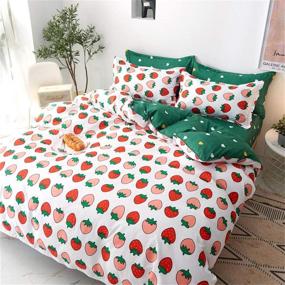 img 2 attached to Pillowcase Strawberry Comfortable Breathable Set Twin