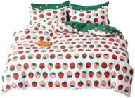 pillowcase strawberry comfortable breathable set twin logo