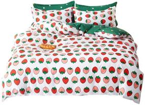 img 4 attached to Pillowcase Strawberry Comfortable Breathable Set Twin