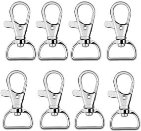 img 4 attached to 🔗 Metal Swivel Clasps Lanyard Snap Hooks with Lobster Claw Clasps - Jewelry Findings (1.625" x 1")