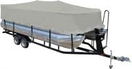 🛥️ leadallway 600d pontoon boat cover - grey, 17-20ft, water-proof heavy duty with pvc coating логотип