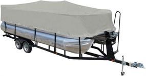 img 4 attached to 🛥️ LEADALLWAY 600D Pontoon Boat Cover - Grey, 17-20FT, Water-Proof Heavy Duty with PVC Coating