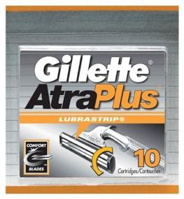 img 1 attached to 🪒 Gillette AtraPlus Cartridges: Lubrastrip Enhanced, 10-Count Packages (2 Packs) - Get the best shaving experience!