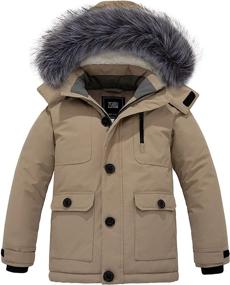 img 4 attached to 🧥 ZSHOW Windproof Quilted Boys' Clothing: Mid Length Jackets & Coats that Provide Thicken Comfort