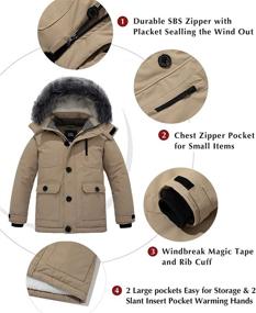 img 1 attached to 🧥 ZSHOW Windproof Quilted Boys' Clothing: Mid Length Jackets & Coats that Provide Thicken Comfort