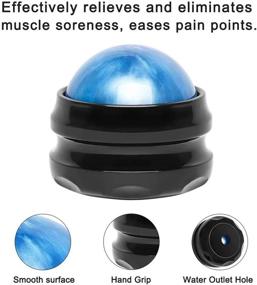 img 2 attached to 🔵 Wovte Massage Ball Bundle for Sore Muscles Relief - Lacrosse Balls Self Massage Tool Set Targets Shoulders, Neck, Back, Feet, Body - Deep Tissue, Trigger Point, Muscle Knots Release - Ideal for Yoga and Myofascial Therapy (Blue)