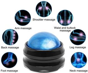 img 3 attached to 🔵 Wovte Massage Ball Bundle for Sore Muscles Relief - Lacrosse Balls Self Massage Tool Set Targets Shoulders, Neck, Back, Feet, Body - Deep Tissue, Trigger Point, Muscle Knots Release - Ideal for Yoga and Myofascial Therapy (Blue)