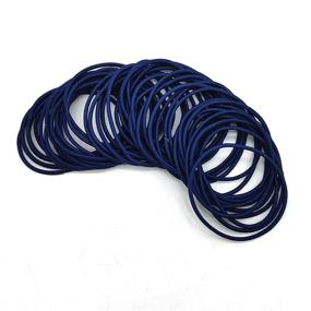 img 1 attached to 💪 300 Pieces of No Crease Hair Ties for Thick, Heavy, and Curly Hair - Bulk Hair Bands and Ponytail Holders